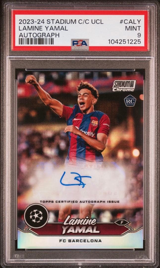 【激レア・PSA鑑定品】 Lamine Yamal ラミンヤマル直筆サイン RC