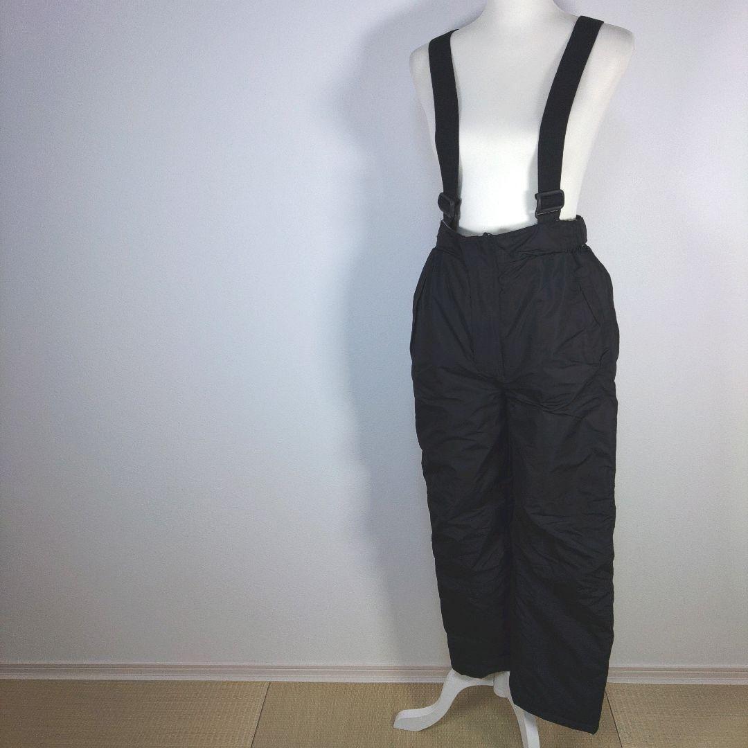 スキーウェア　上下　150cm　男の子　キッズ　子供　ブルー　ブラック　ニット帽