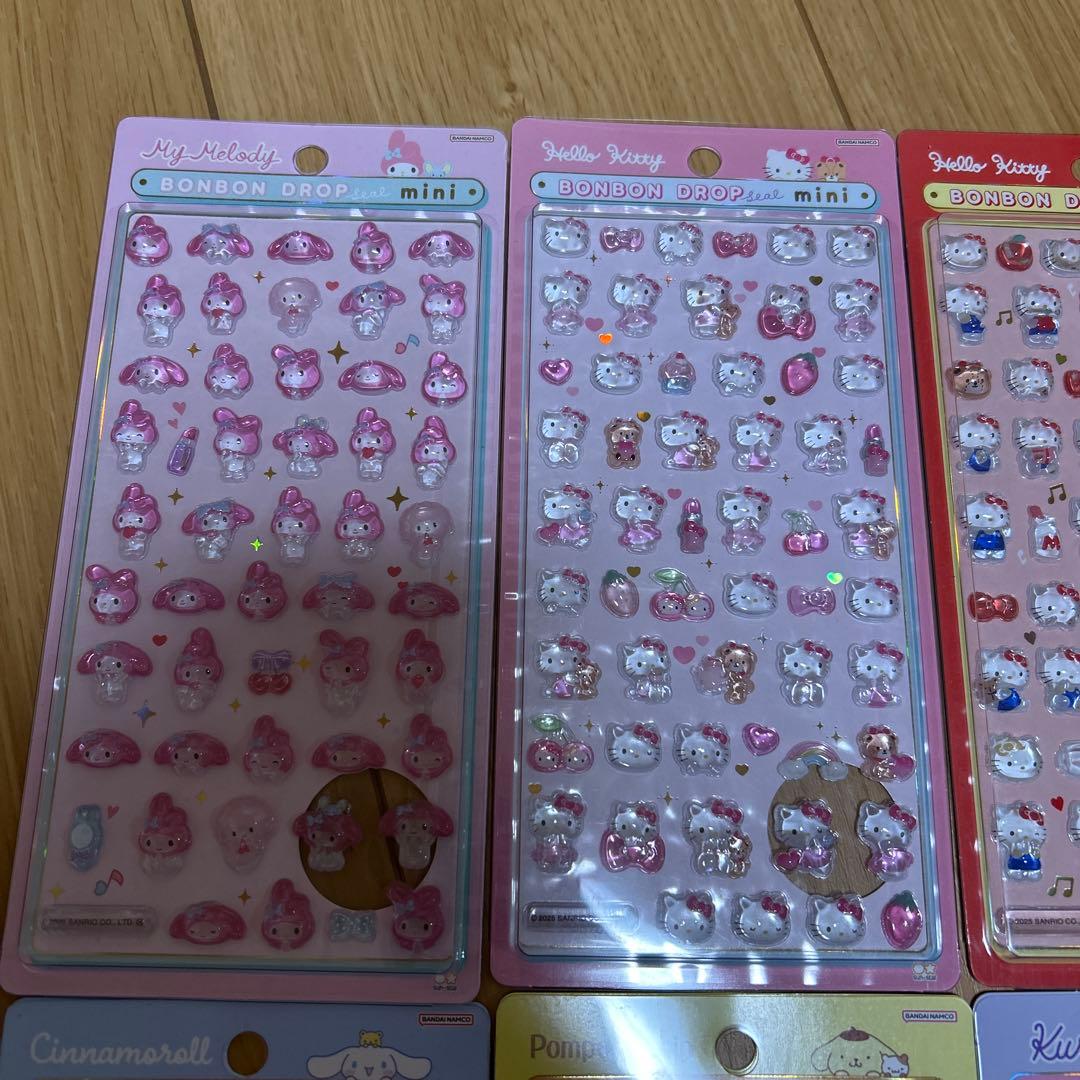 サンリオ ボンボンドロップシール ミニ 全種類 正規品 まとめ売り