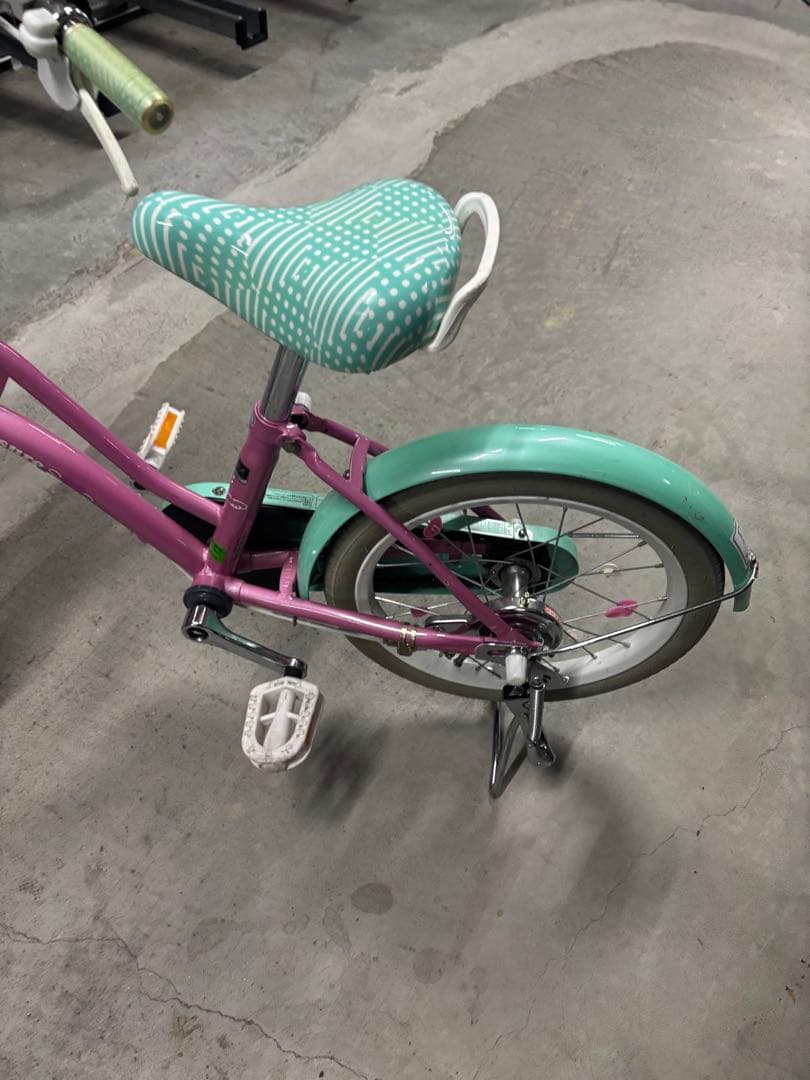 幼児用自転車 ミントグリーンとパープル リトルエンジェル キッズ自転車 美品