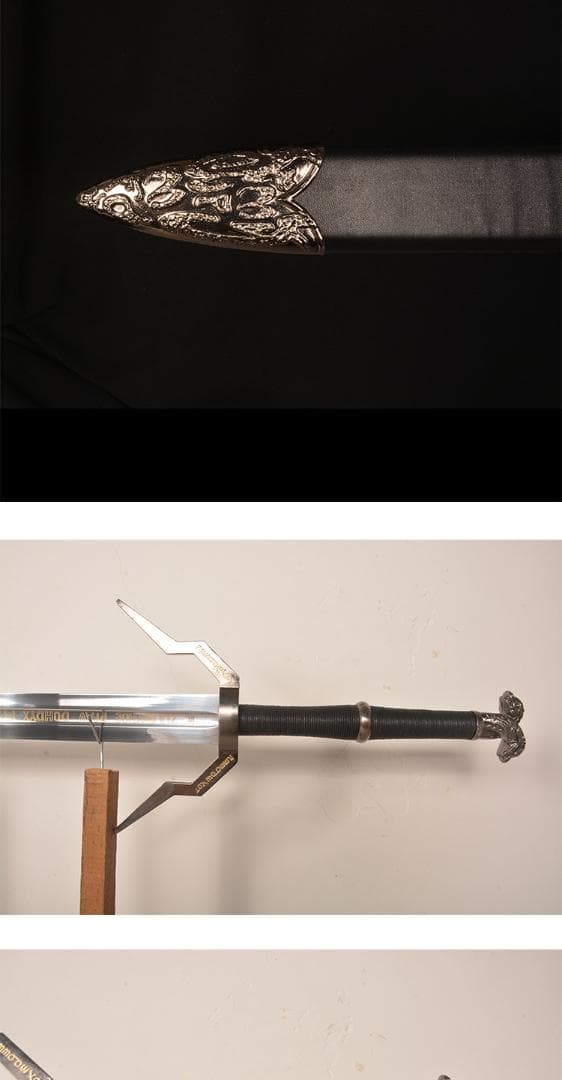 魔法使い3狂猟白狼鋼剣銀剣 日本刀 模造刀 居合刀