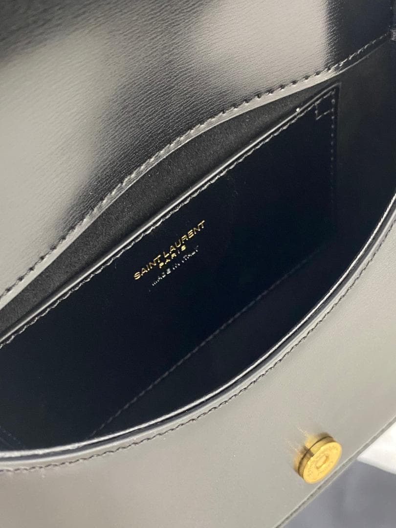 美品 パリ カイア スモール ブラック ショルダーバッグ