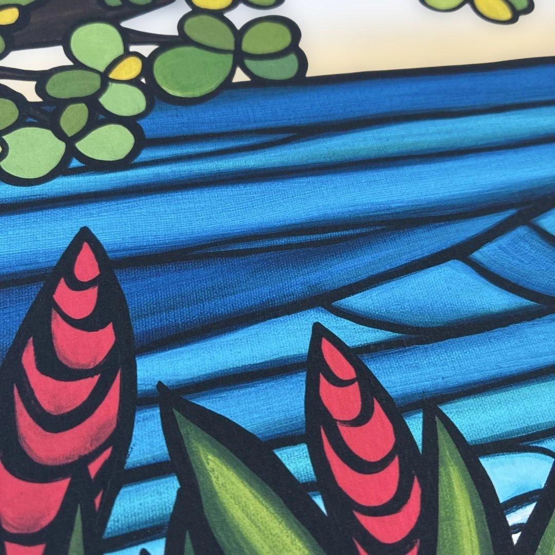 ヘザー ブラウン 『 Kamane Sunset 』約304ｍｍ × 304ｍｍ