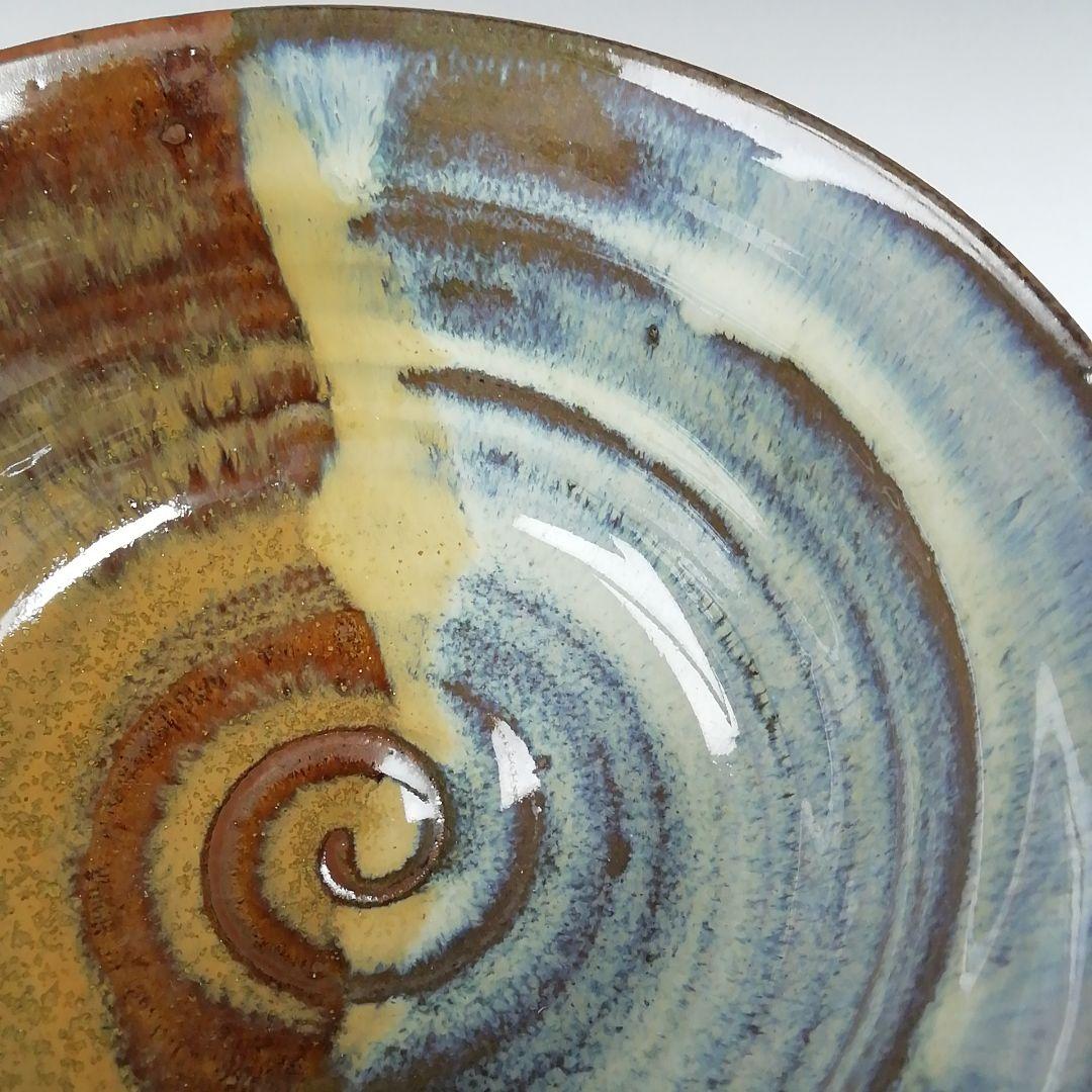 Ｔ５９５　茶碗　『高取焼』『掛分釉　茶碗』『亀井味楽 造』　共箱　抹茶碗　茶道具