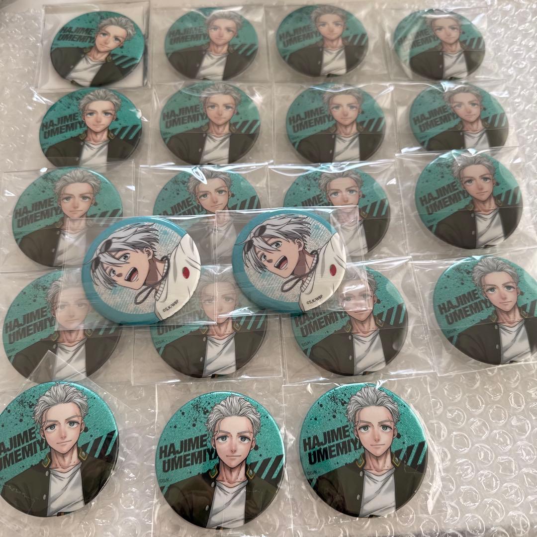 ウィンブレ 梅宮一 ウィンブレ展 WIND BREAKER 缶バッジ ホロ缶