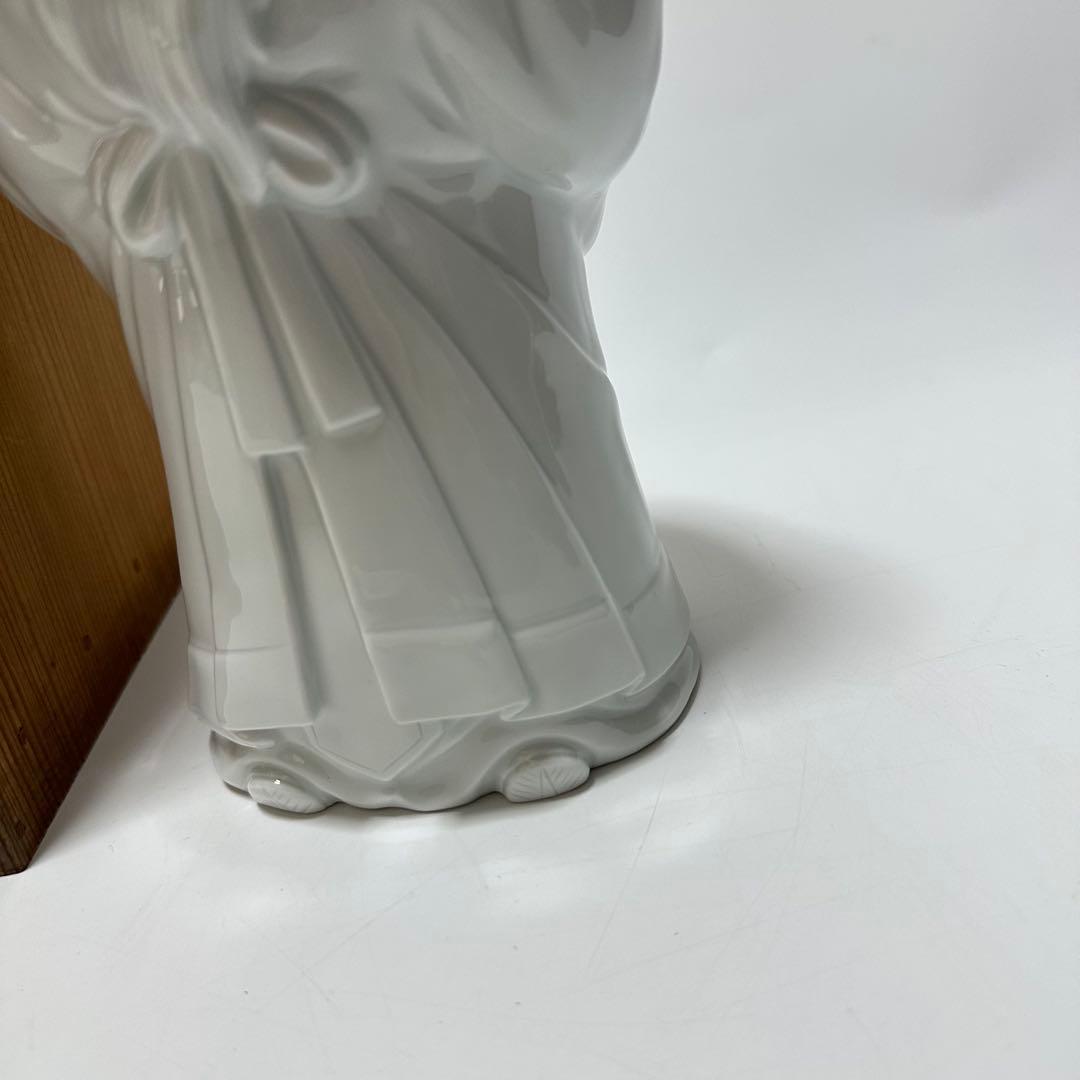 12代柿右衛門　白磁福禄寿　共箱　骨董　宮崎