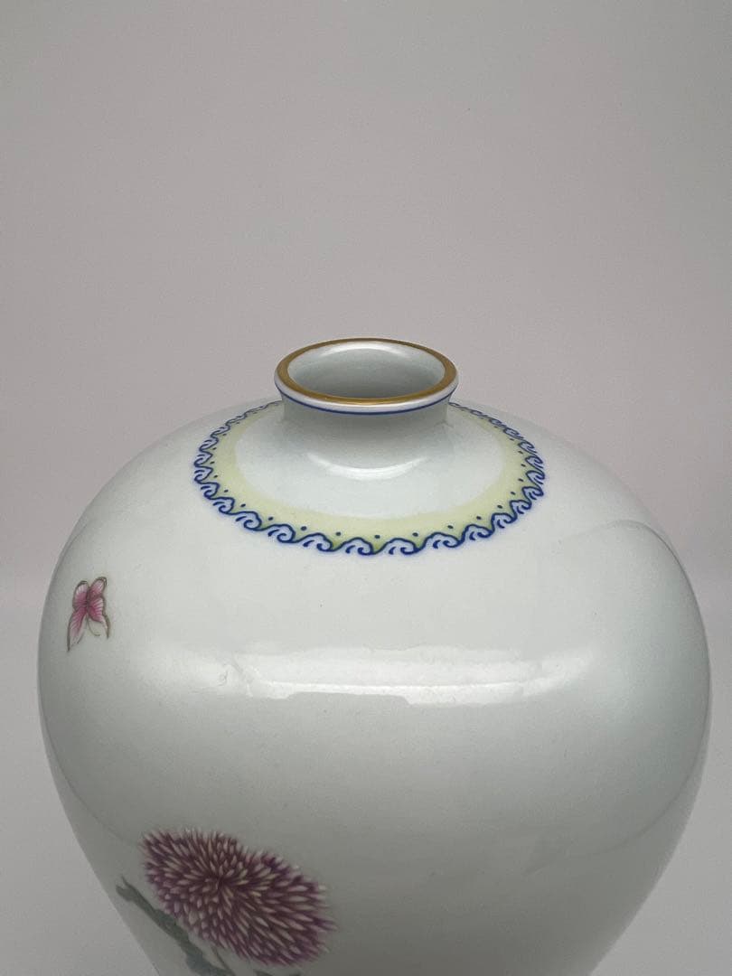 中国民国〜50年代の粉彩梅瓶唐物古美術品　江戸アンティーク骨董コレクション青磁
