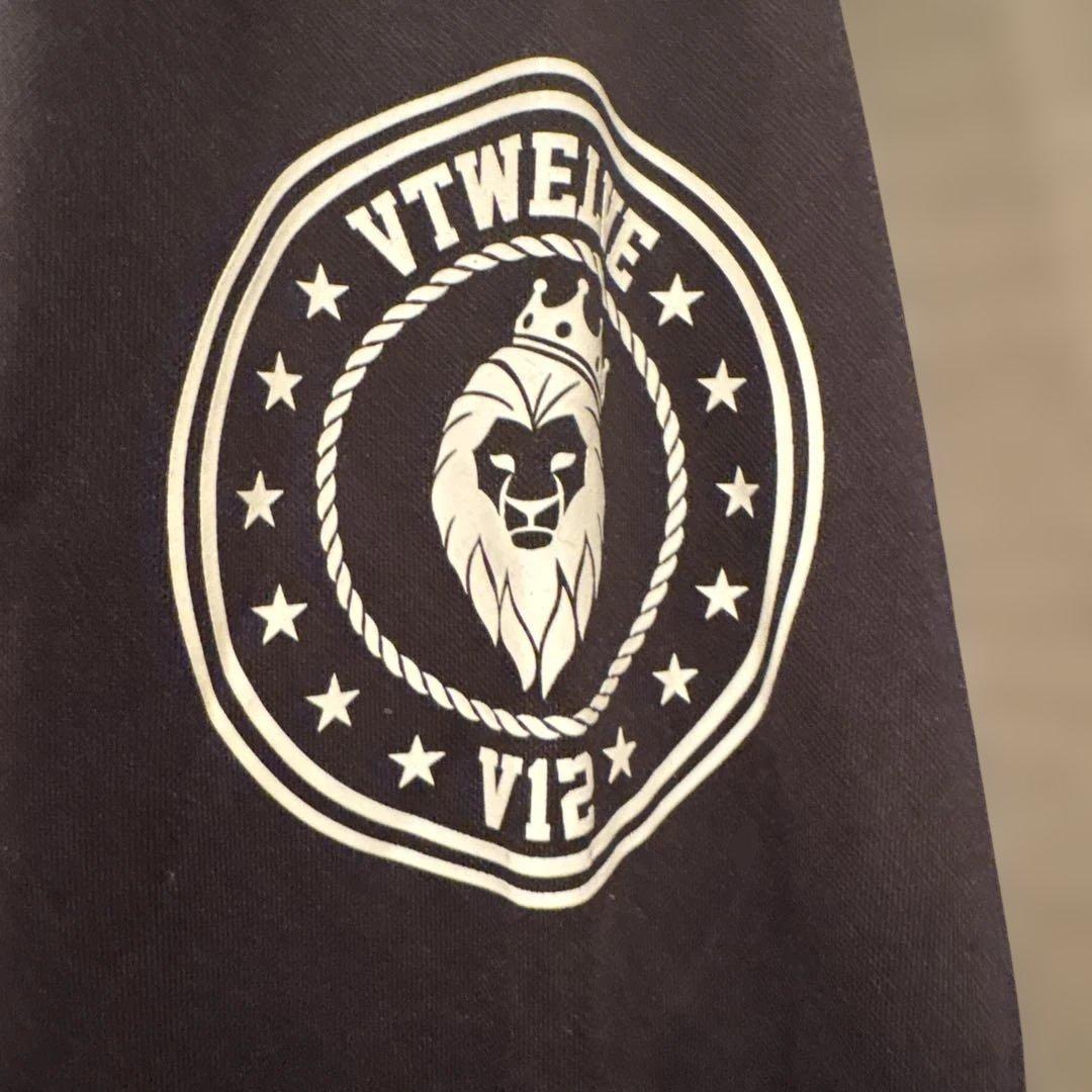 VTWELVE ブラックモックネック長袖シャツサイズXXL