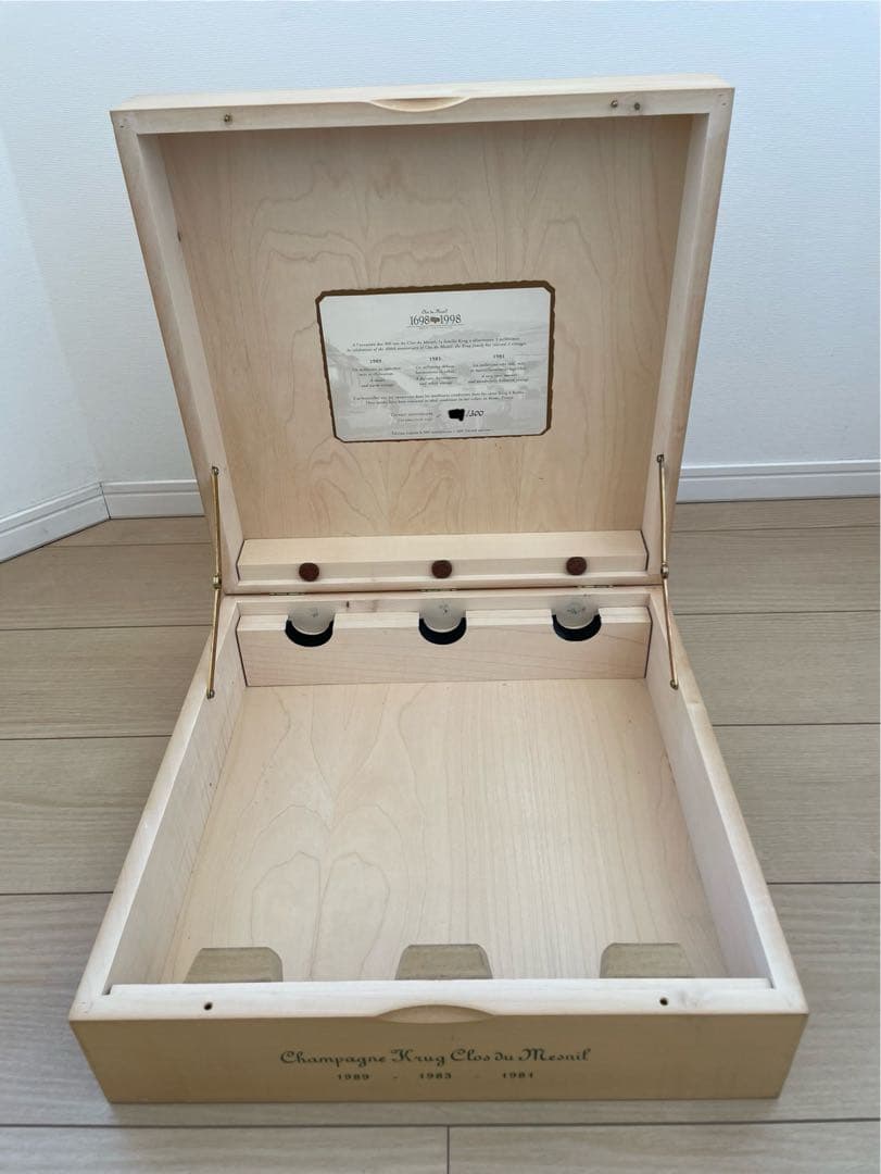 KRUG Clos du Mesnil 化粧箱（箱のみ、ワインなし）