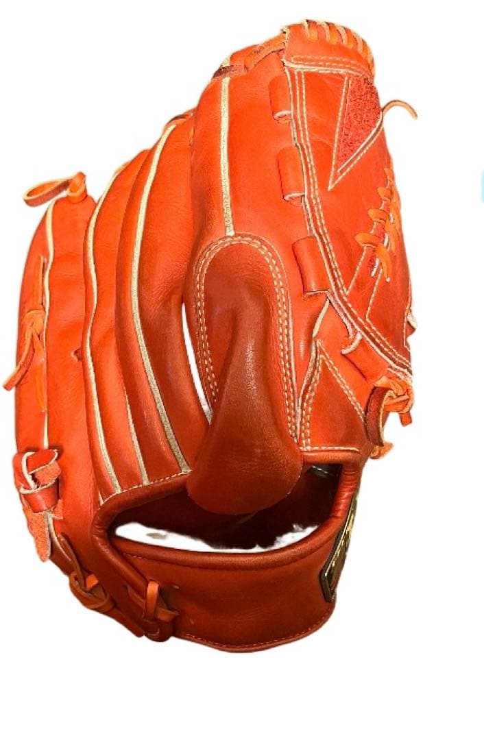 ZETT 硬式野球グローブ 赤 投手用 ピッチャー用