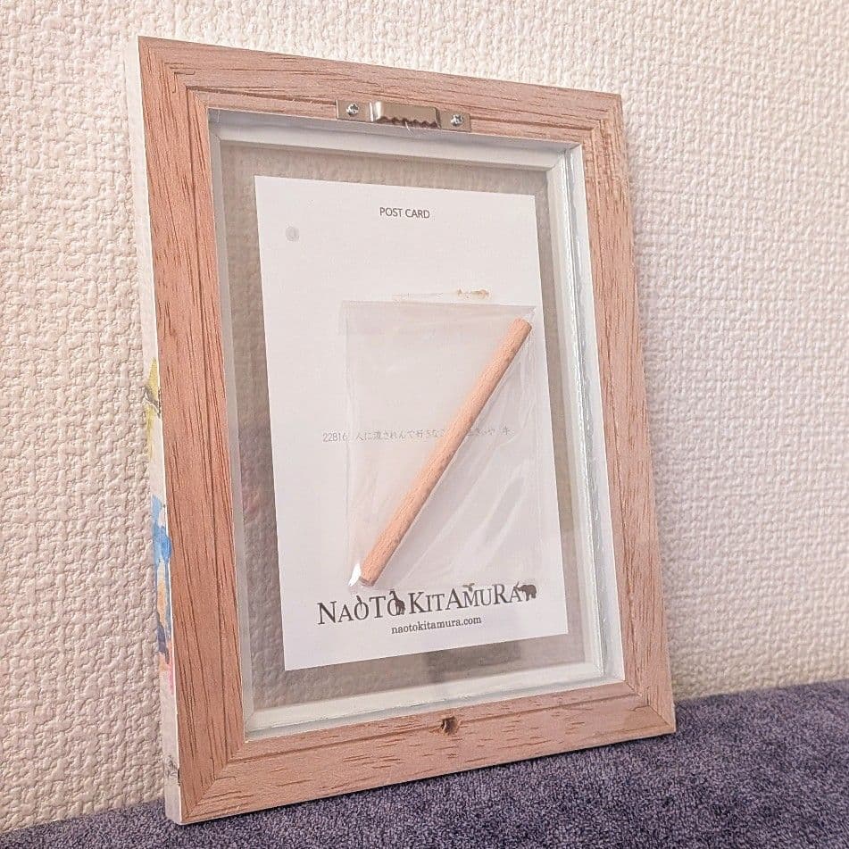 北村直登　オリジナルペイントフレーム　アート　絵画　牛　動物　カラフル　ポップ