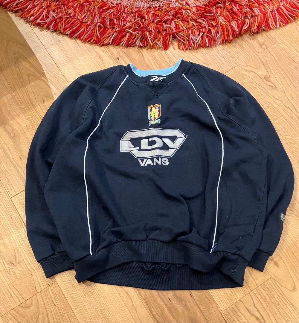 アストンビラxReebok LDV VANS スウェット 古着 プレミアリーグ