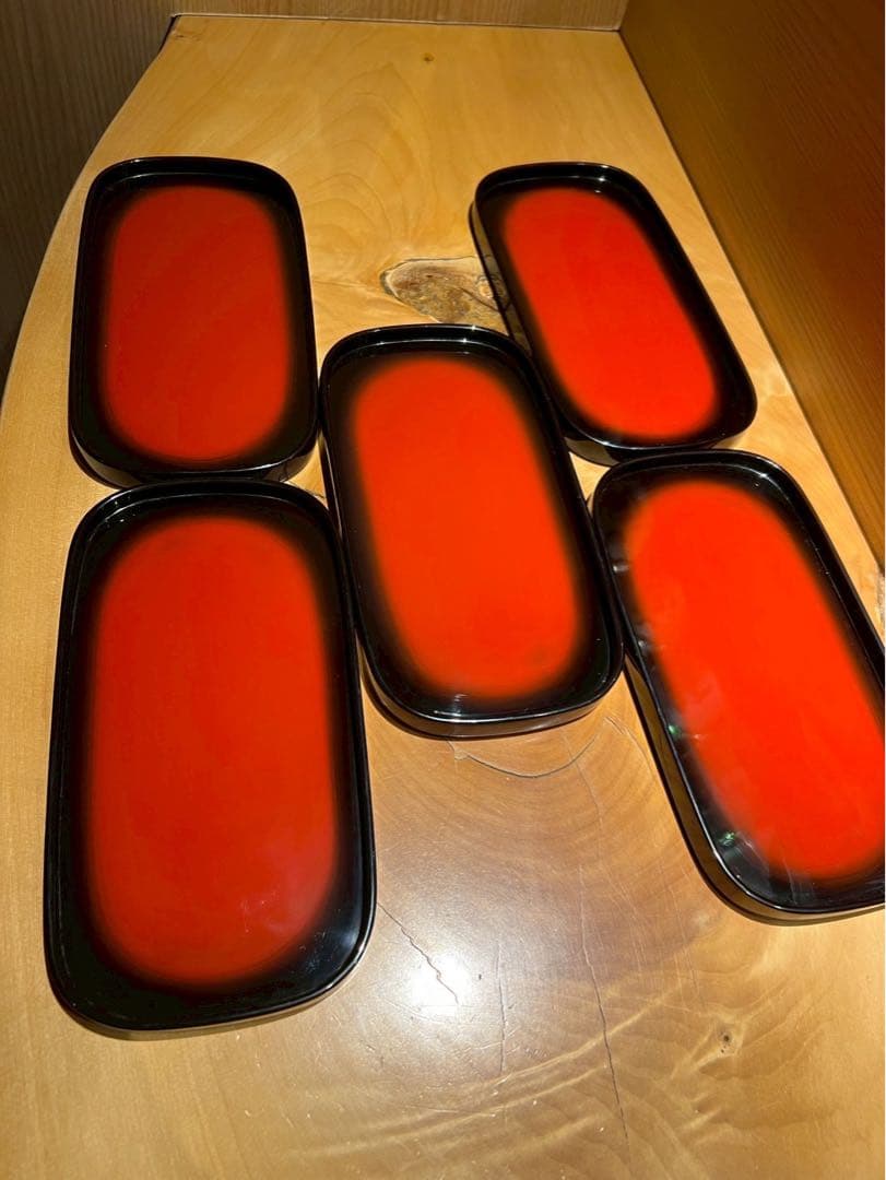 輪島塗　お盆　5枚セット