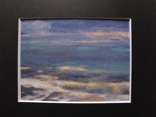 岡義美、ノルマンディ、希少な画集より、新品高級額・額装付