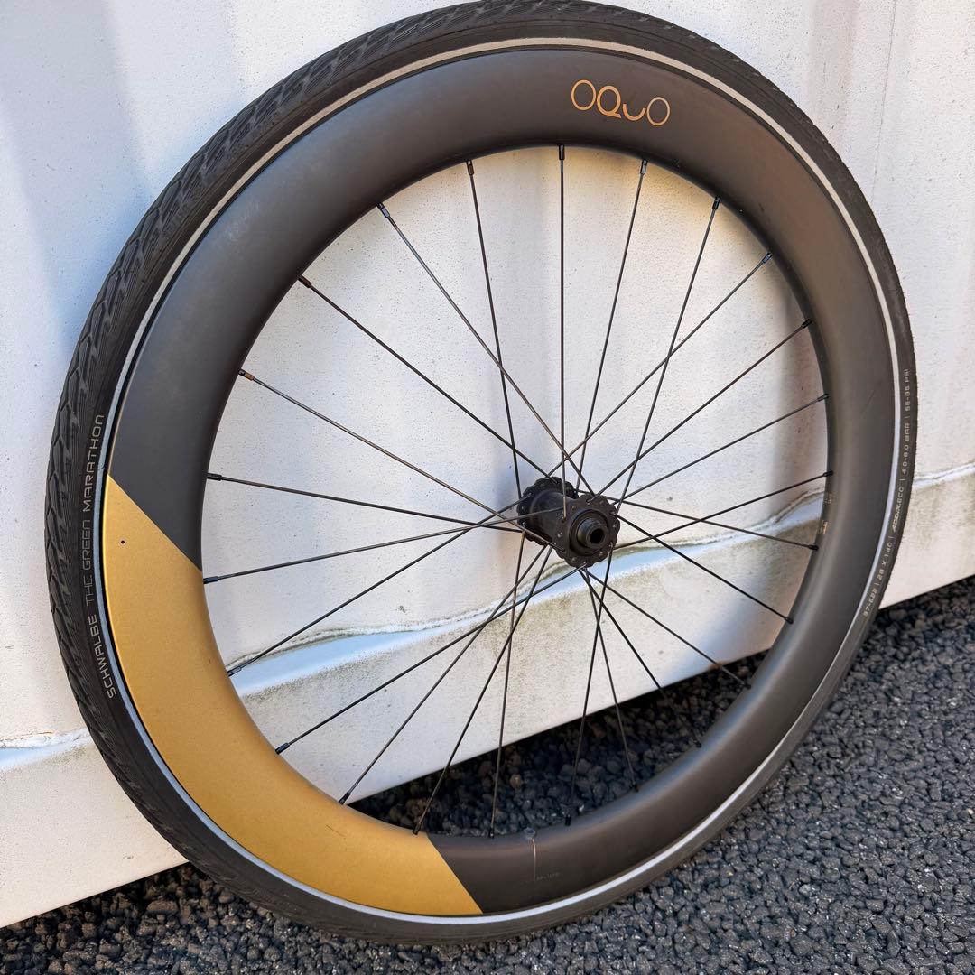 AAAZZZ999ジャンク品 カーボンホイール OQUO RP57 LTD