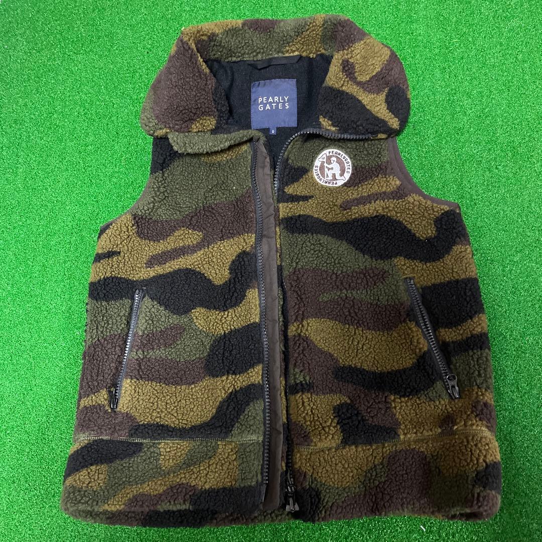 新品未使用　パーリーゲイツ　迷彩、カモフラベストサイズ0