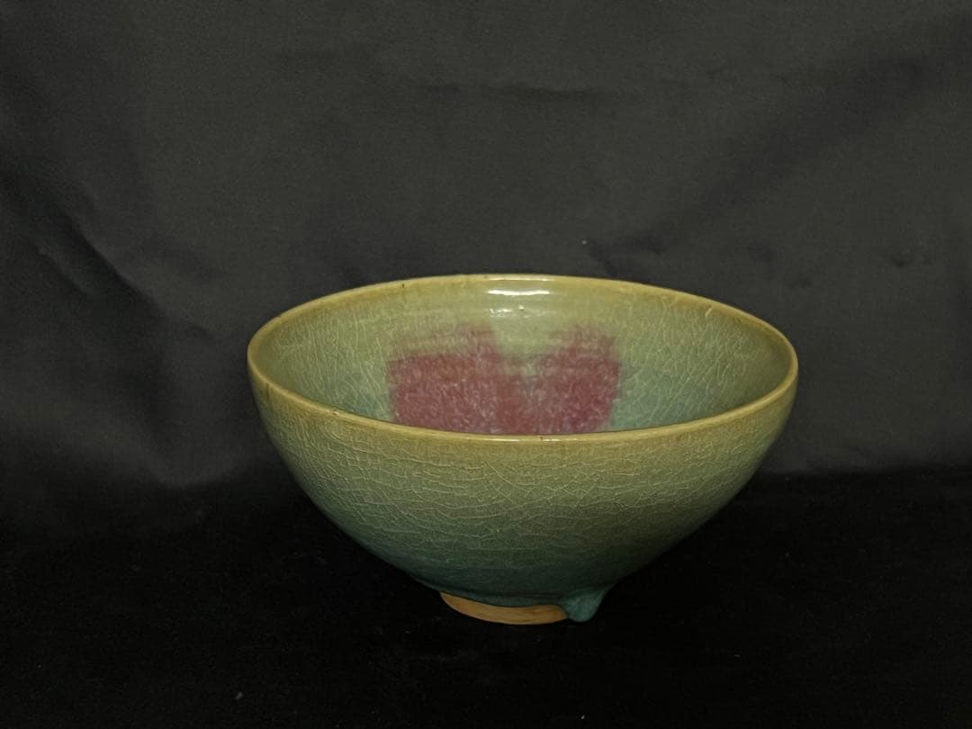 中国古美術　宋時代鈞窯釉茶碗　XG2-88