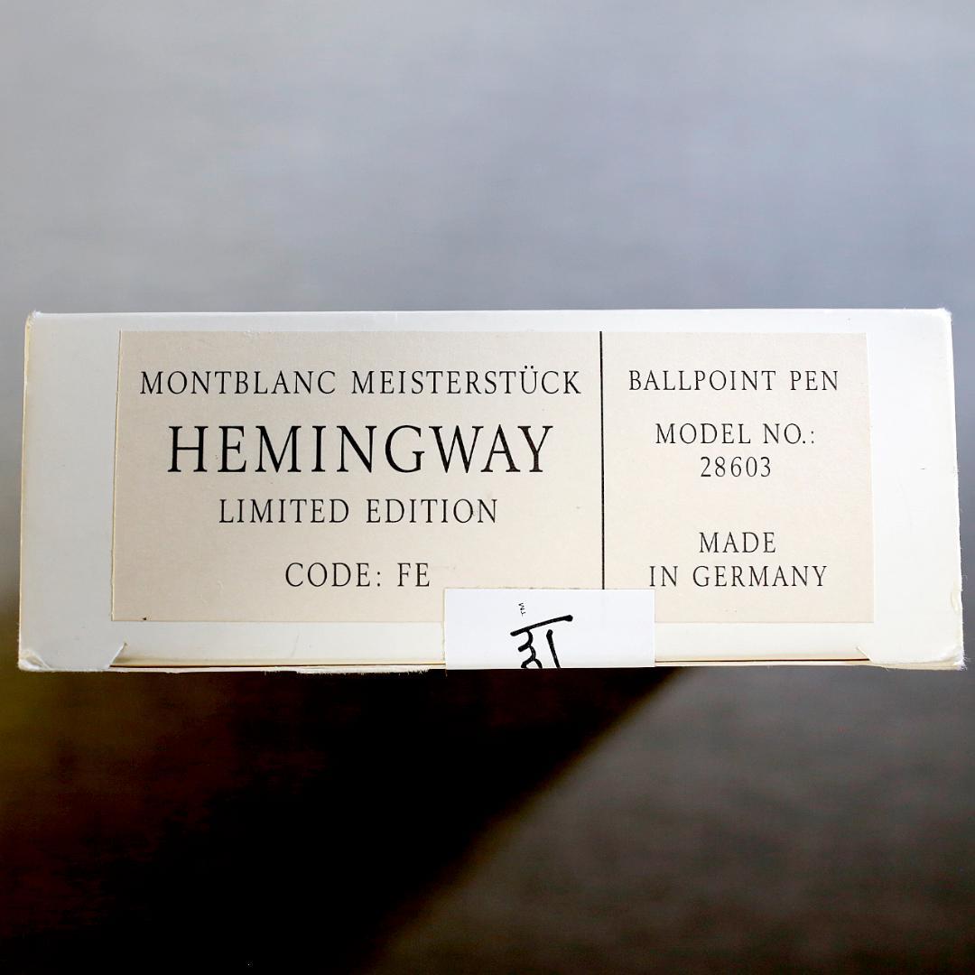 【レア 送料込】モンブラン ボールペン ヘミングウェイ 作家シリーズ １９９２年