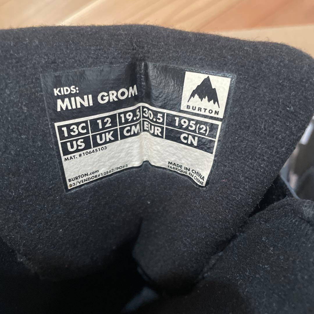 バートンキッズブーツ　MiniGrom 19.5㌢