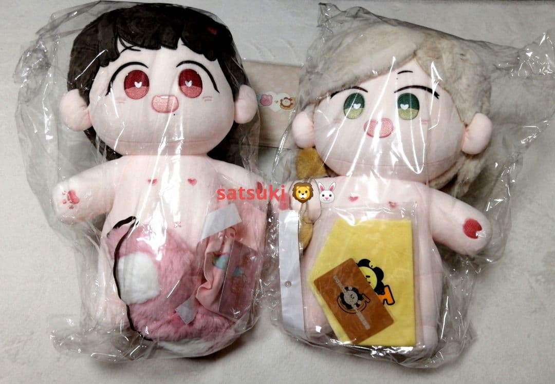 陳情令　博君一肖　王一博肖戦　《巨蕉巨兔》　40cmぬいぐるみペア