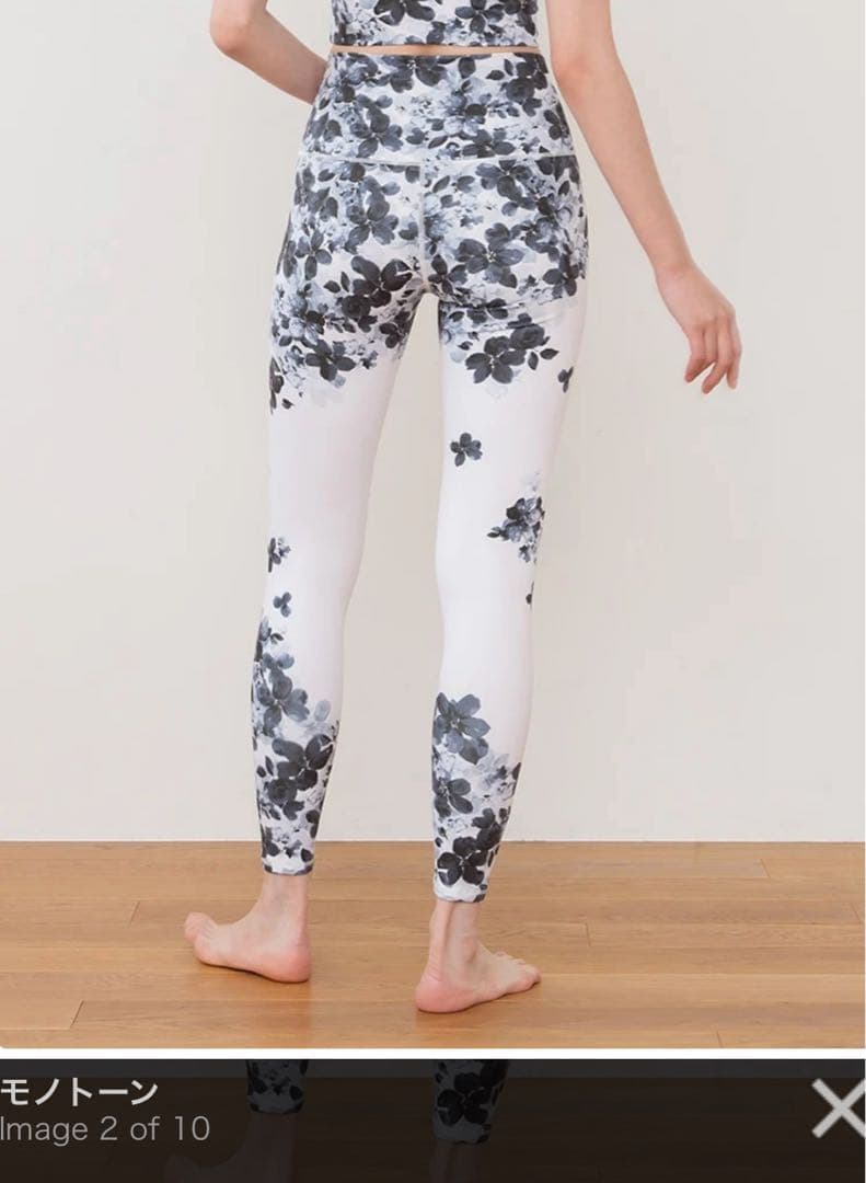 SUKALA フルオブフラワー パネルレギンス M web限定カラーモノトーン