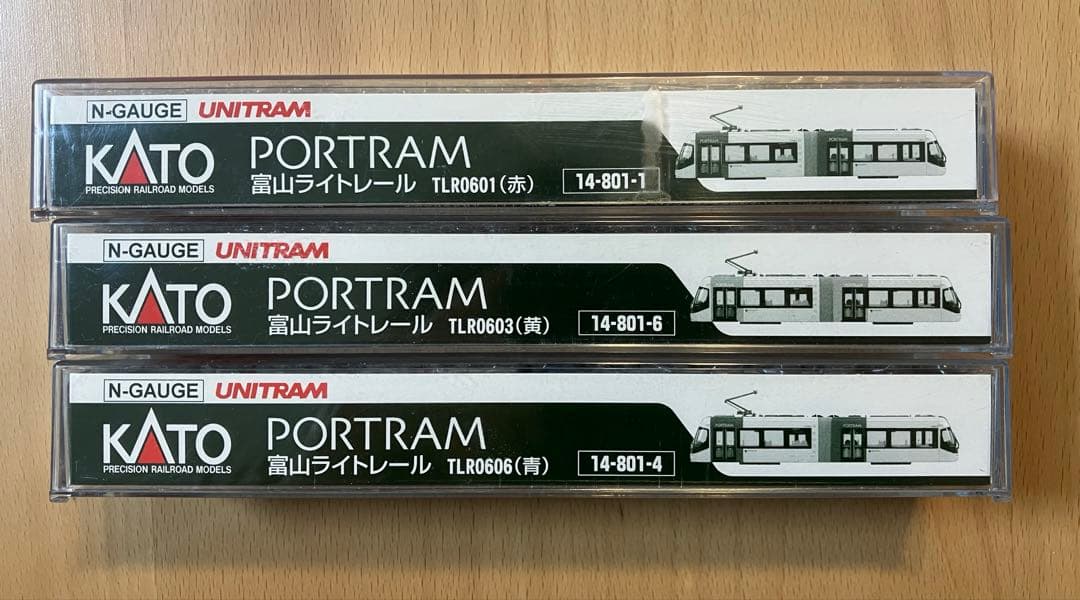 ◉KATO◉14-801-1,4,6 PORTRAM富山ライトレール×3◉新品◉