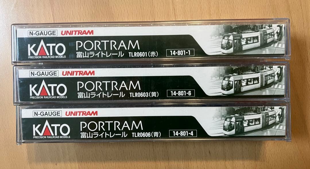 ◉KATO◉14-801-1,4,6 PORTRAM富山ライトレール×3◉新品◉