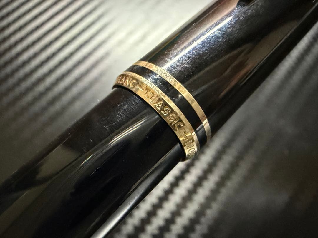 極美品 モンブラン クラシック ブラック EF 極細字 万年筆