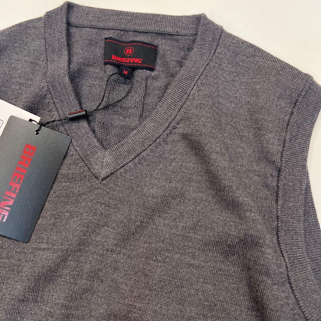 新品　BRIEFING　MENS FINE MERINO V KECK VEST