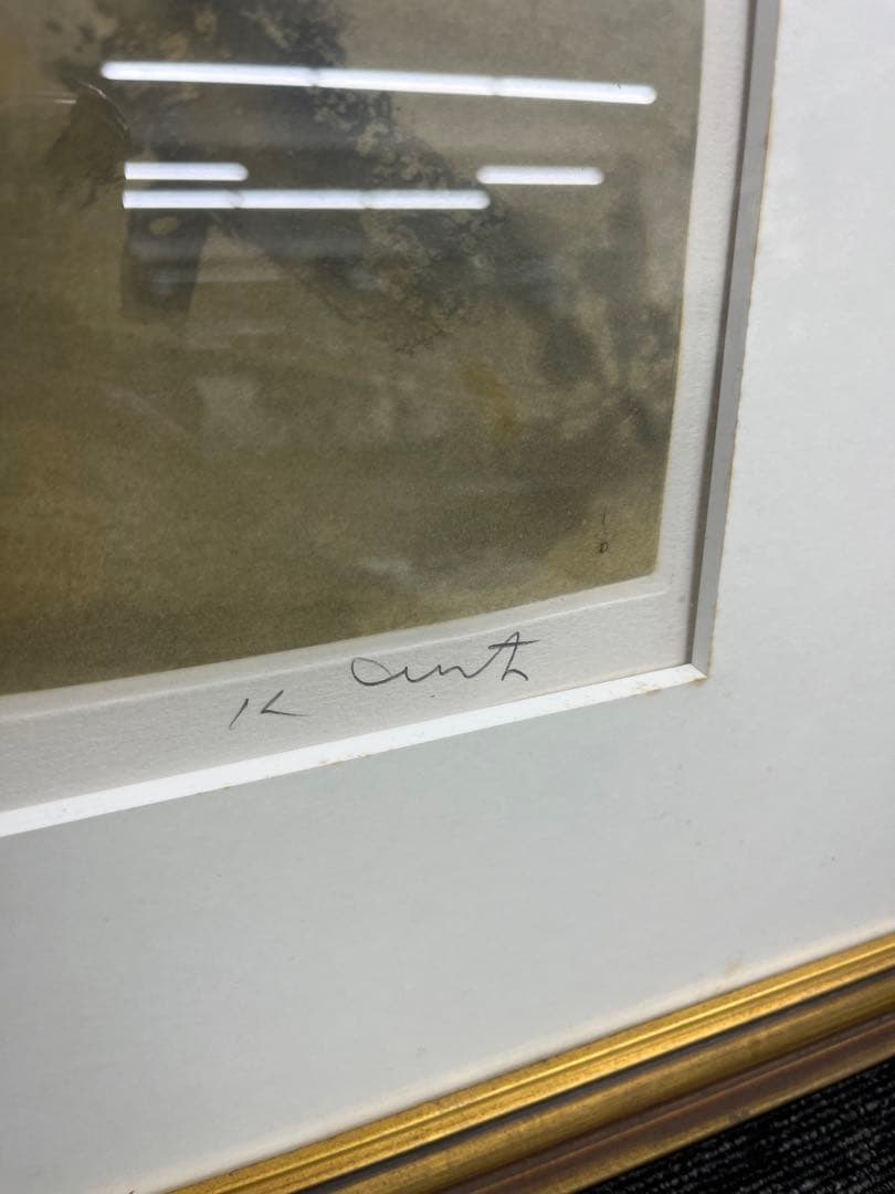 リトグラフ　モティ　乗馬　107/120 直筆サイン