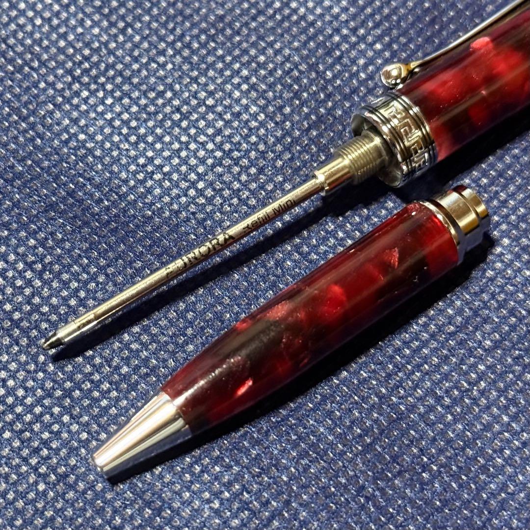AURORA ミニ オプティマ ボールペン 4C D1 規格 アウロラ 赤色