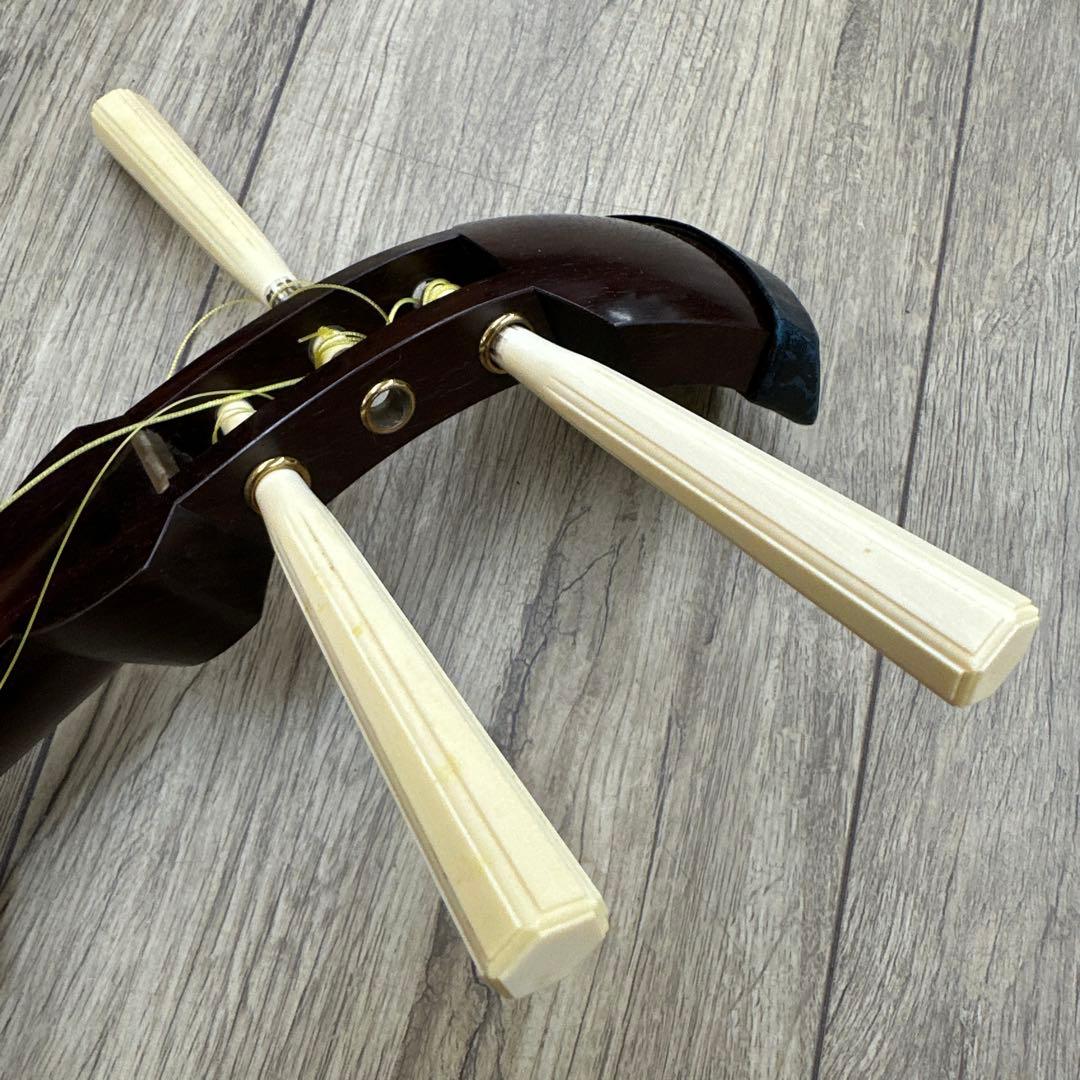 極上　糸巻　三味線　102㎝　ケース付　 東な7-1218①