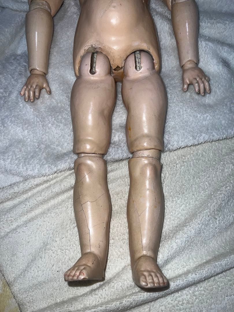 アンティークドール　ケストナー260ビスクドール　本物　女の子着せ替え美術芸術