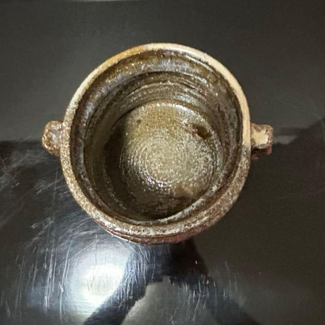 森岡嘉祥　灰釉水指　茶道具懐石茶箱鵬雲斎坐忘斎淡々斎即中斎棗水指茶碗棗茶杓