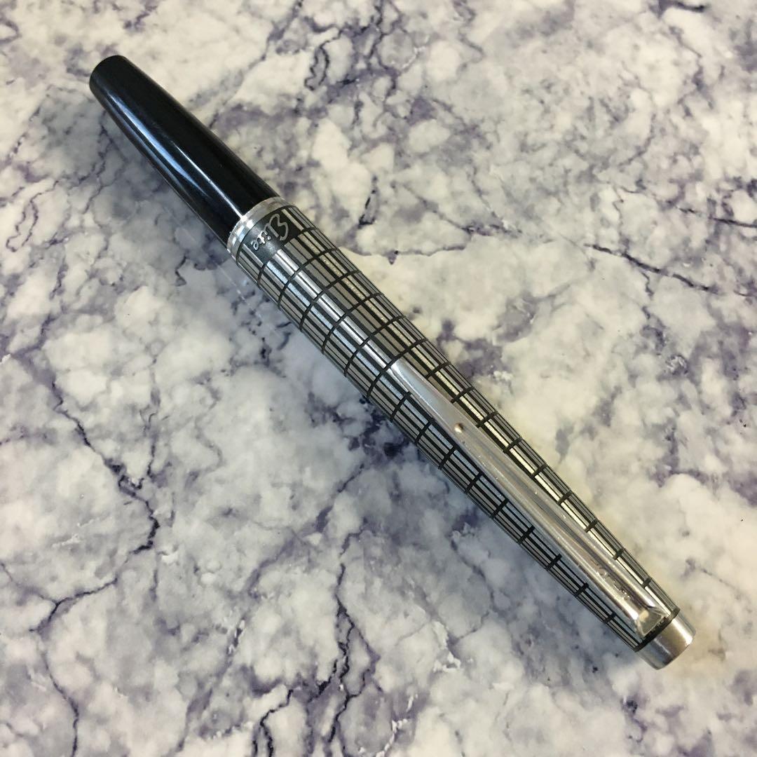 #0213 オーバーホール済み 万年筆 パイロット PILOT 半格子 18k