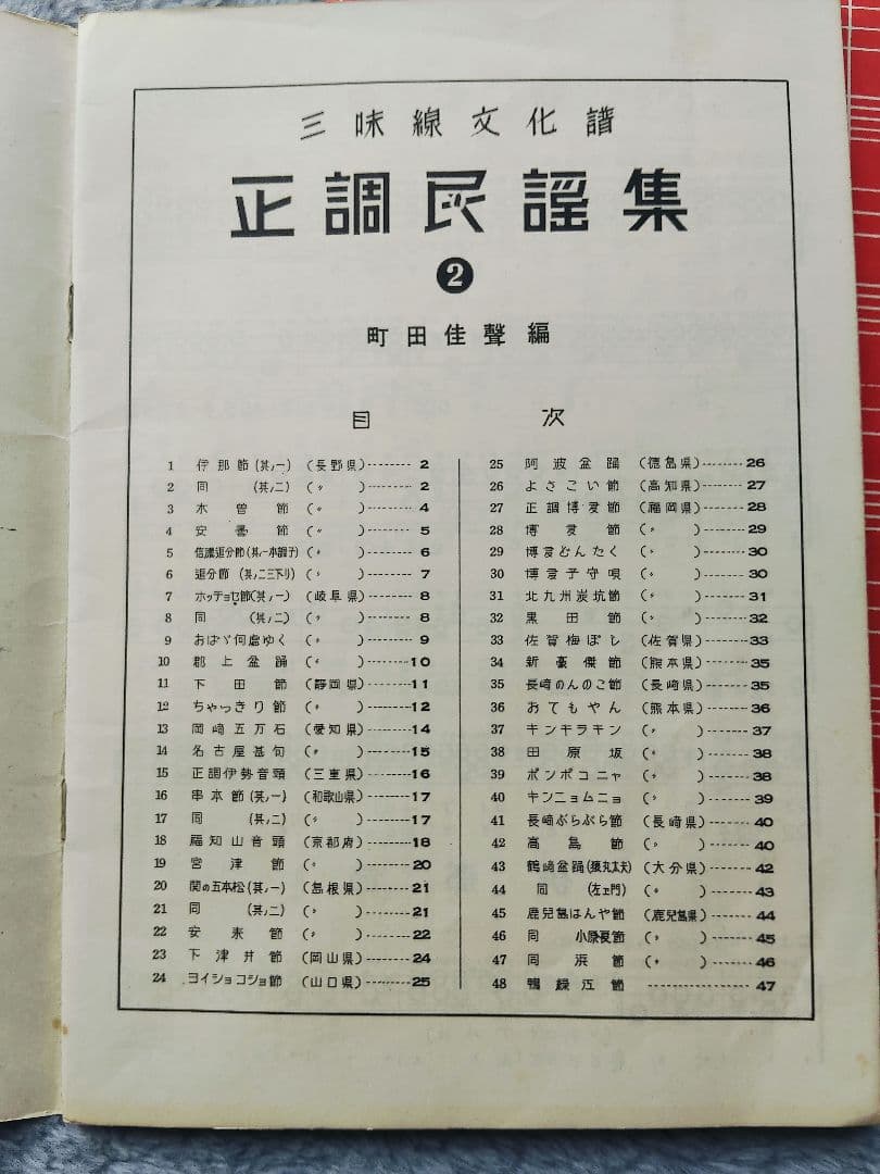 三味線文化譜　端唄俗曲集1・2　正調民謡集2　長唄名曲選集　4冊セット