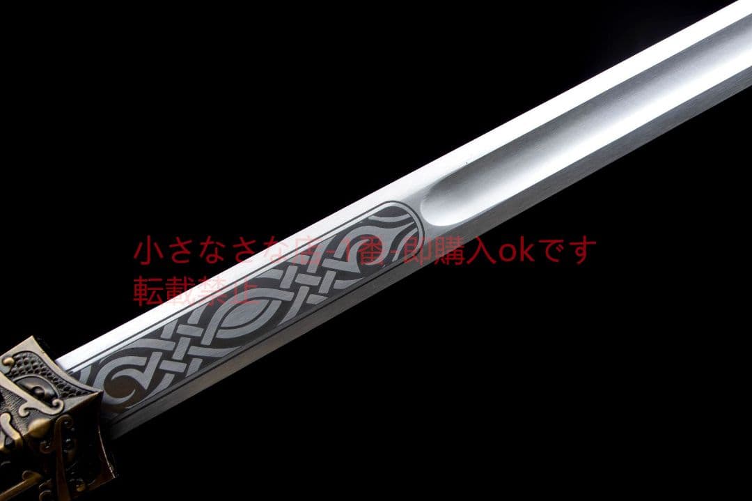 傷魂漢剣-高性能マンガン鋼  古兵器 武具 刀装具 日本刀 模造刀 居合刀
