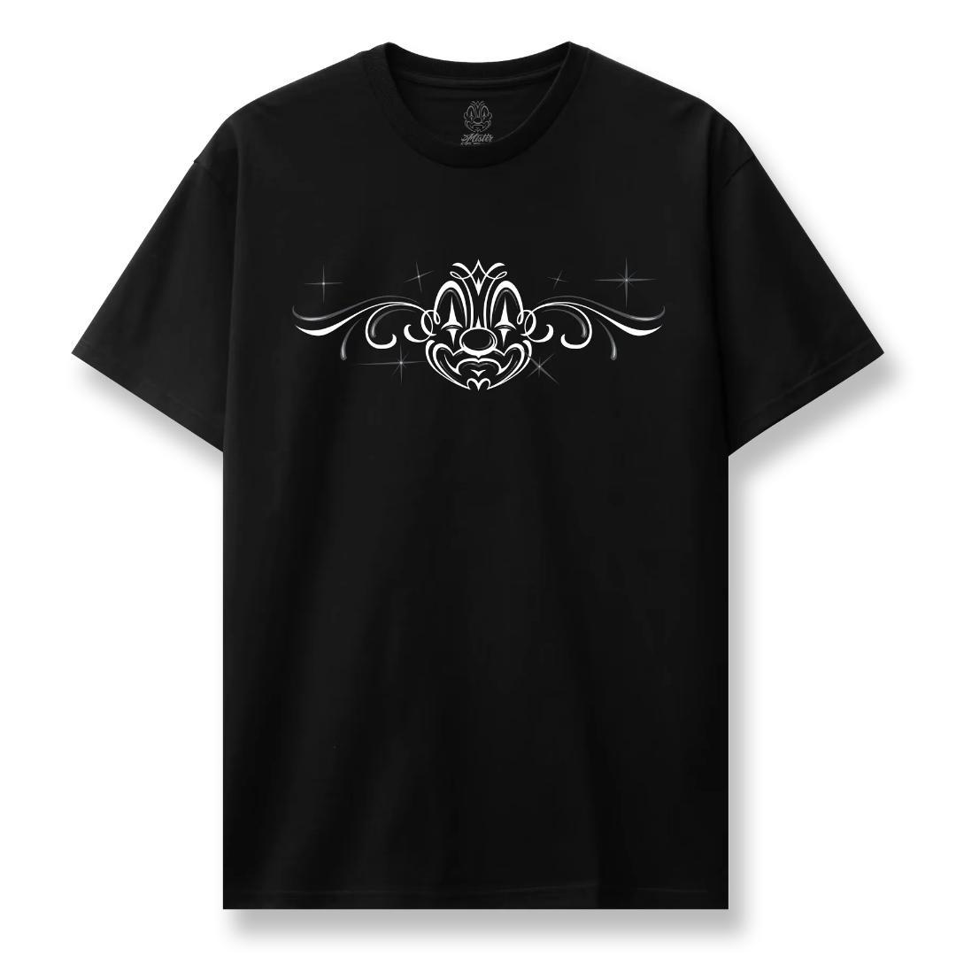 ミスターカートゥーン メジャーリーグ クラウン マスク Tシャツ グレー 黒