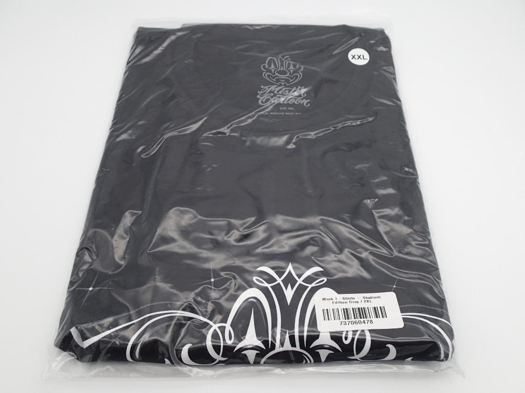 ミスターカートゥーン メジャーリーグ クラウン マスク Tシャツ グレー 黒