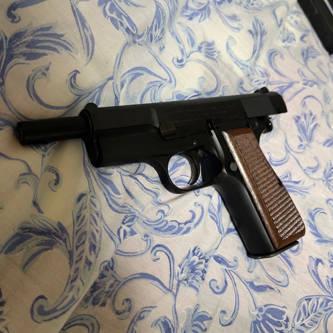 廃版貴重タナカワークス ブローニング ハイパワーHWビジランディ木製グリップ仕様