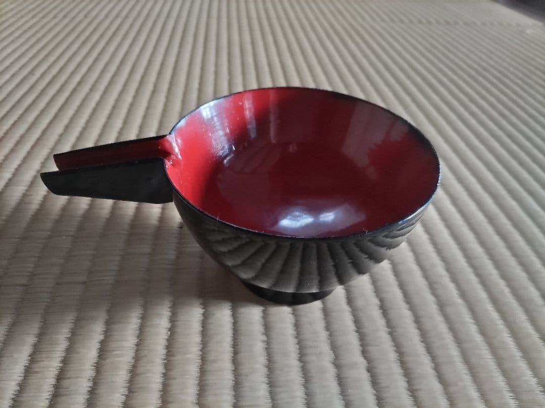 根来　漆　片口　江戸