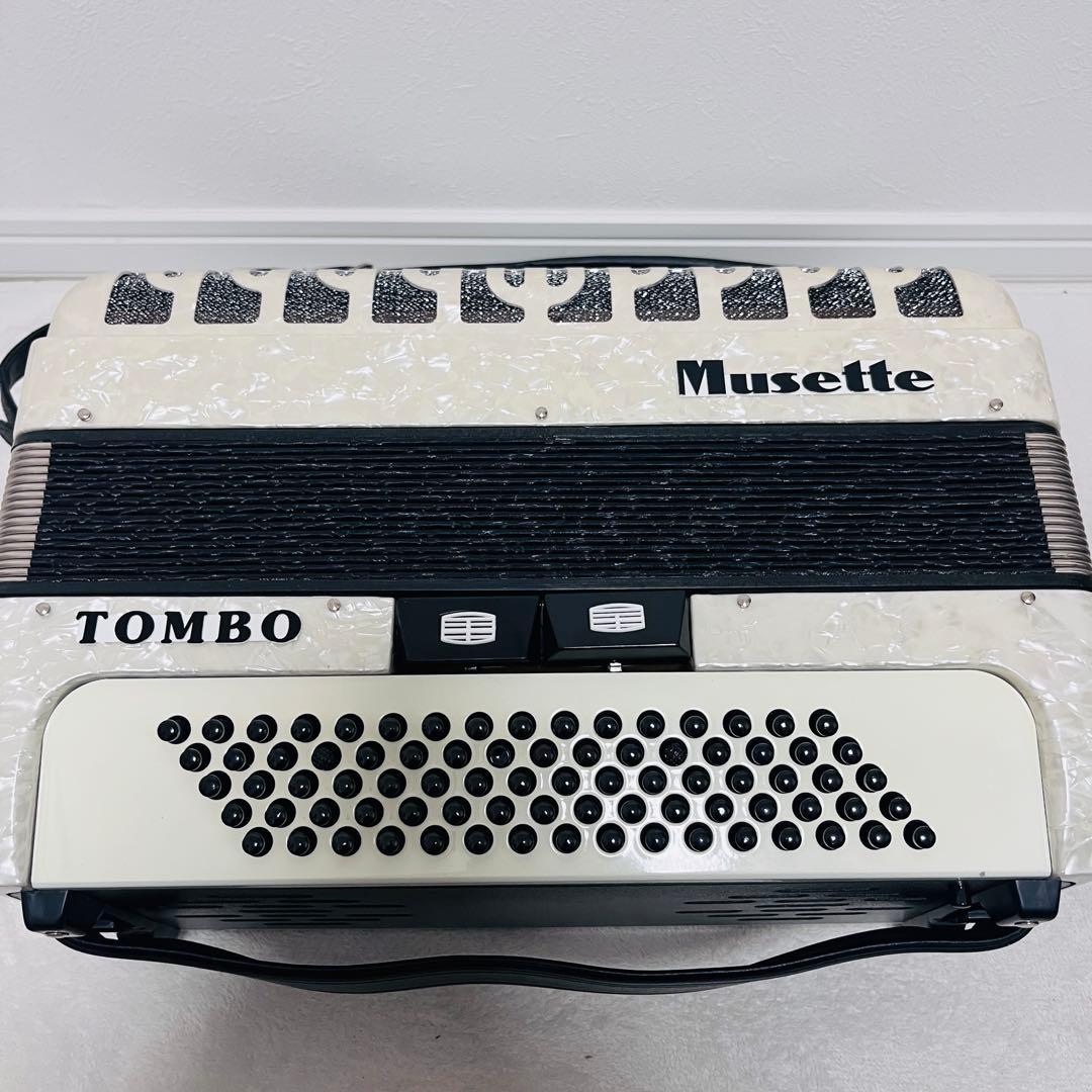 【美品】TOMBO トンボ 独奏用アコーディオン J-80C Musette