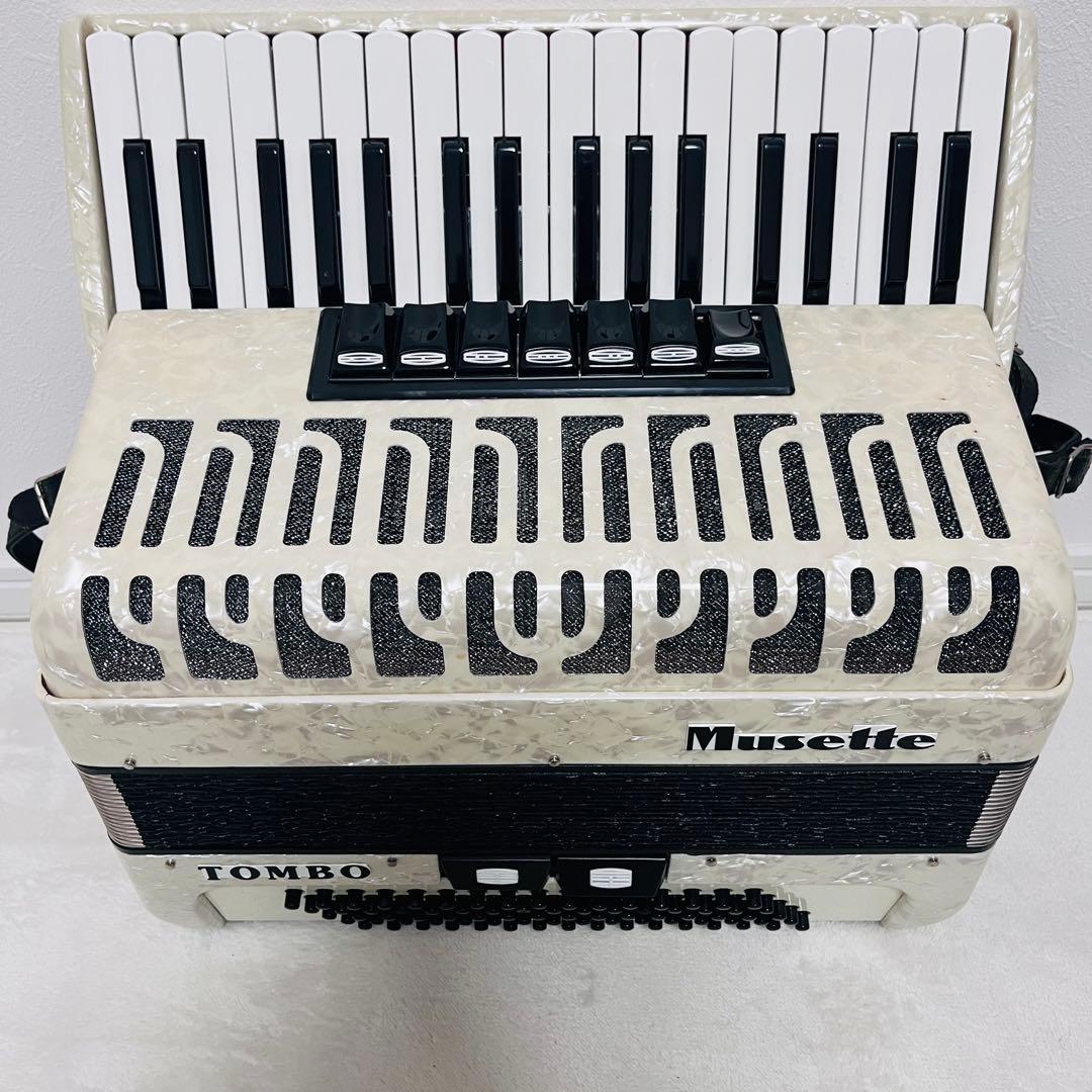 【美品】TOMBO トンボ 独奏用アコーディオン J-80C Musette