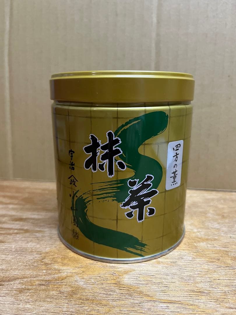 抹茶四方の薫300g缶入