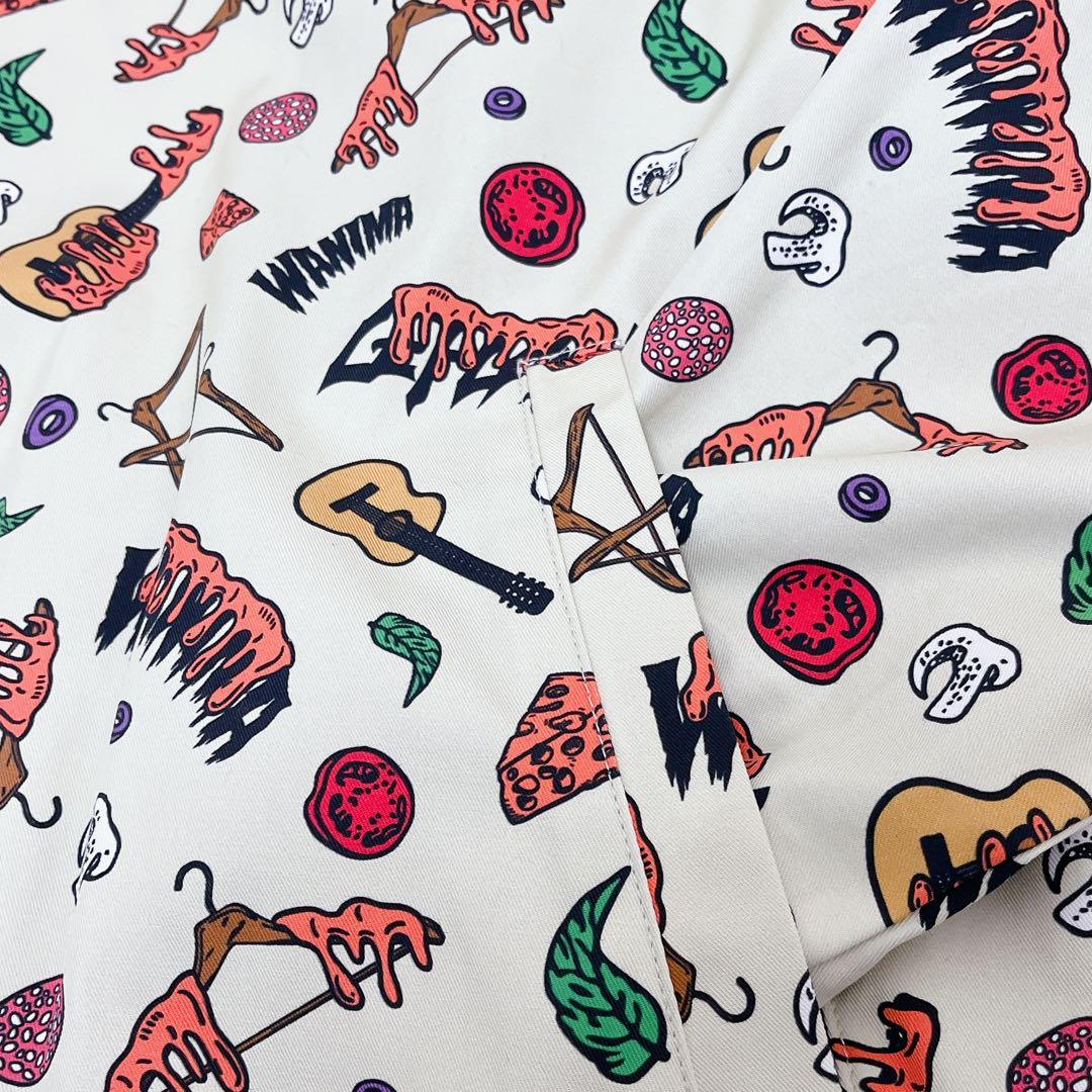 新品未使用 WANIMA×LEFLAH ピザ柄 総柄 コーチジャケット XXL