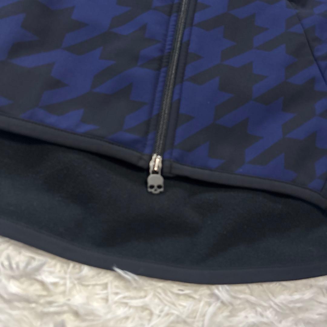 極美品　ハイドロゲン　ネイビー ブラック ハウンドトゥース ジャケット