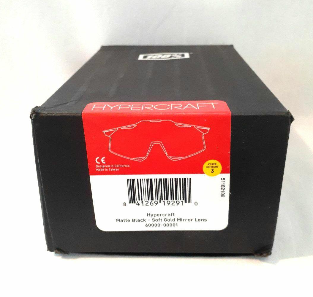 100% HYPERCRAFT ブラック ゴールド ワンハンドレッド サングラス