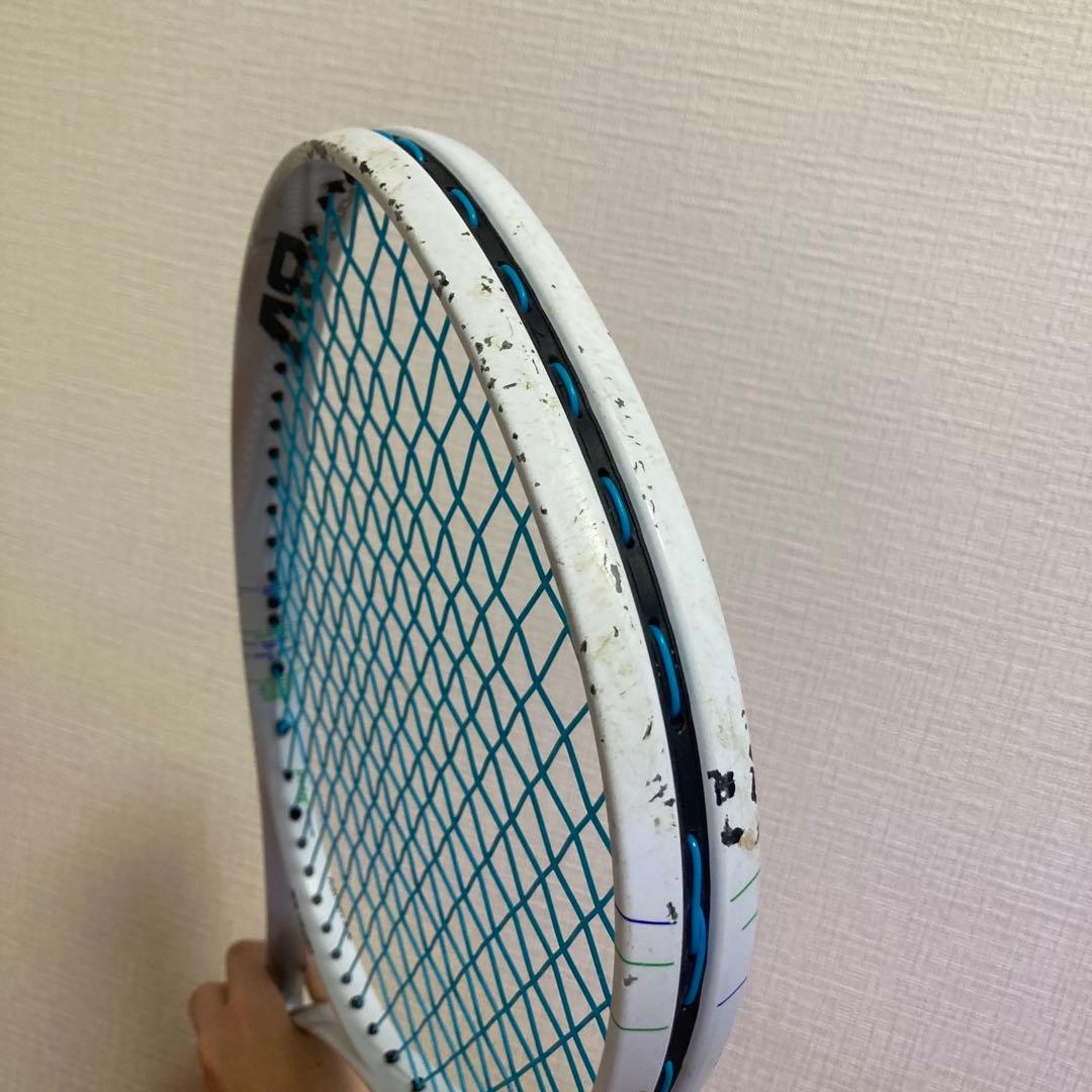 ソフトテニスラケット　ナノフォース8v白