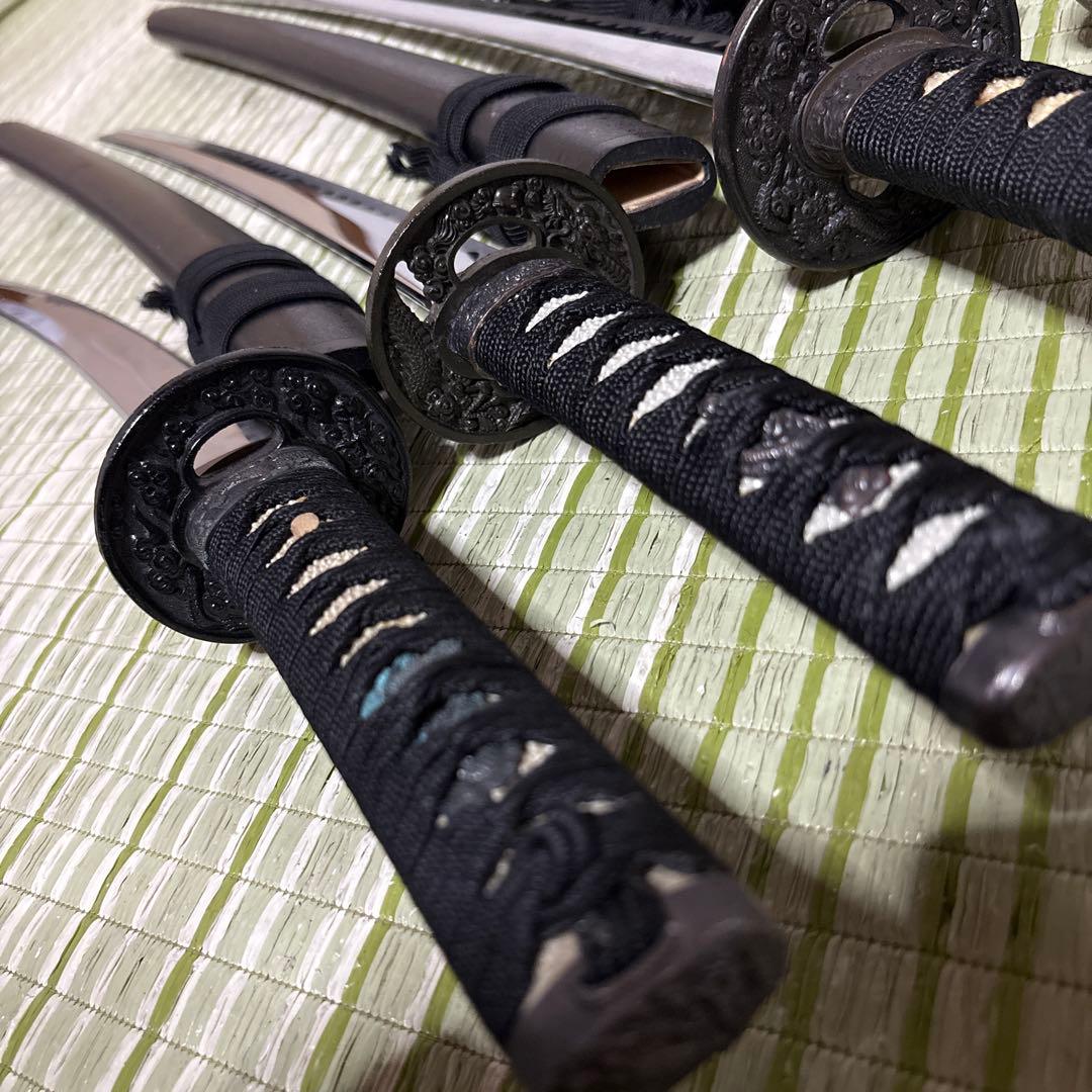 模造刀　模擬刀　武士　侍　伝統工芸　剣　ソード　太刀　　2本　小太刀2本　鍔