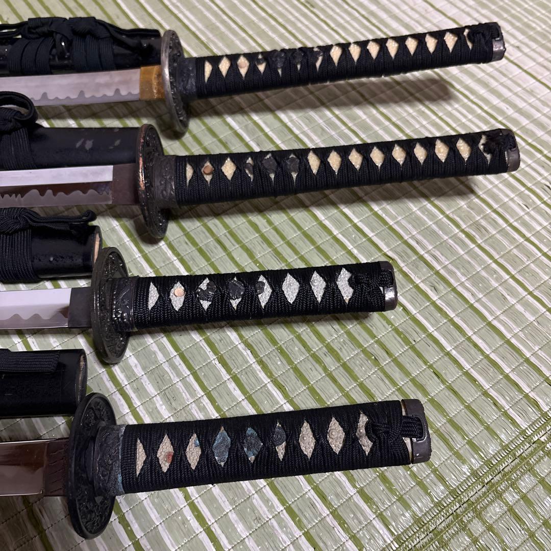 模造刀　模擬刀　武士　侍　伝統工芸　剣　ソード　太刀　　2本　小太刀2本　鍔